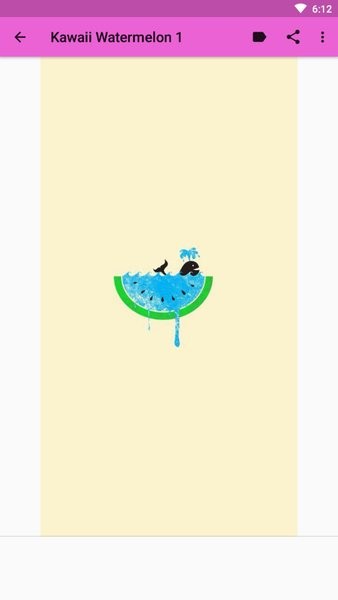 西瓜壁紙小清新高清卡通圖片1