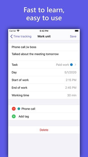 workinghours app(時間追蹤軟件) v2.7.2 安卓版 1