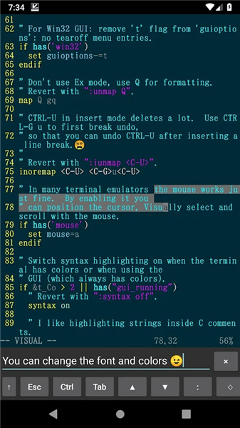 vim編輯器手機(jī)版 v3.25.00 安卓版 1
