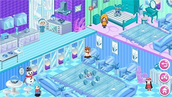 設(shè)計(jì)冰雪公主娃娃屋小游戲 v1.0.7 安卓版 0