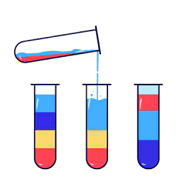 液體顏色水排序游戲