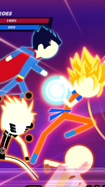 龍珠火影大亂斗游戲(SuperStickFightAllStar) v1.7 安卓版 0