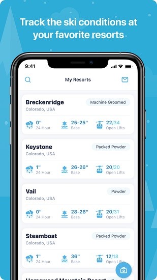 onthesnow app(滑雪天氣查詢) v9.2.1 安卓版 0