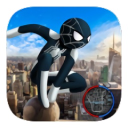 黑蜘蛛火柴人繩索英雄手游