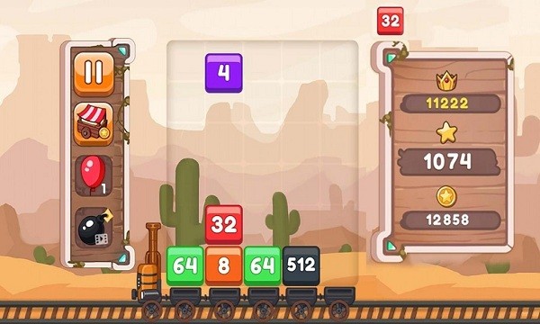 貪食小火車(chē)2048游戲下載