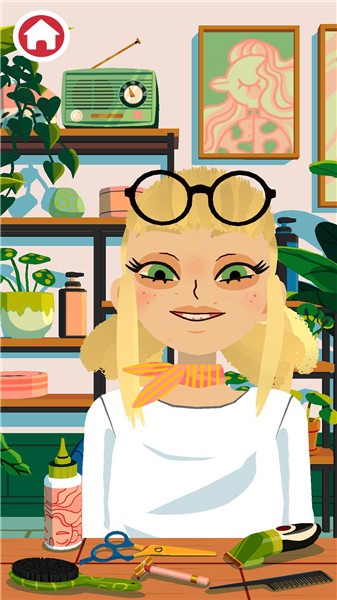 米加世界美發(fā)換裝游戲 v1.0 安卓版 1