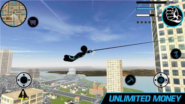 彩虹鋼鐵火柴人繩索英雄無限金幣版 v1.3 安卓版 0