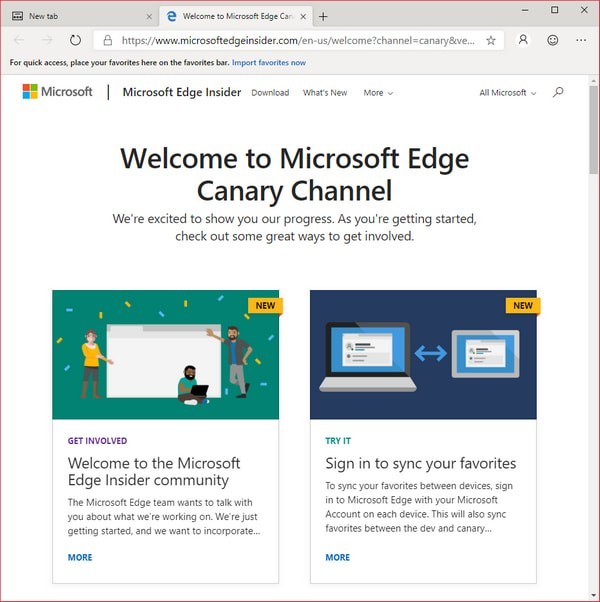 microsoft edge canary軟件 v80.0.323.0 最新版 0