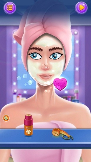 魔法彩妝芭比公主游戲