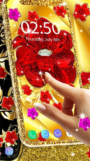 金玫瑰動(dòng)態(tài)壁紙 v13.9 安卓版 0
