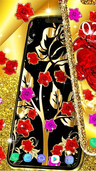 金玫瑰動(dòng)態(tài)壁紙 v13.9 安卓版 1