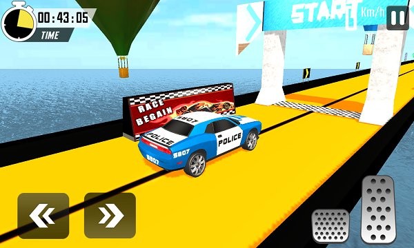 警車特技大坡道(Police Car Stunts: Mega Ramp Free Car Racing Games) v1.40 安卓版 0
