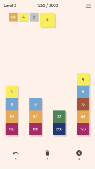 合并方塊小游戲