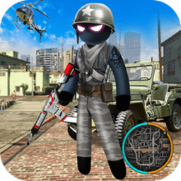 陸軍火柴人繩索英雄游戲