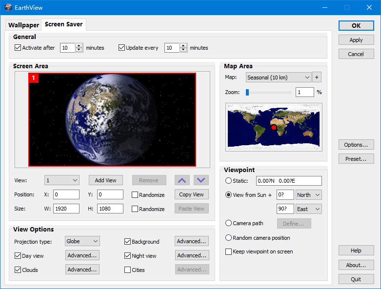 earthview漢化版(電腦動態(tài)屏幕保護(hù)) v7.1.2 免費版 0