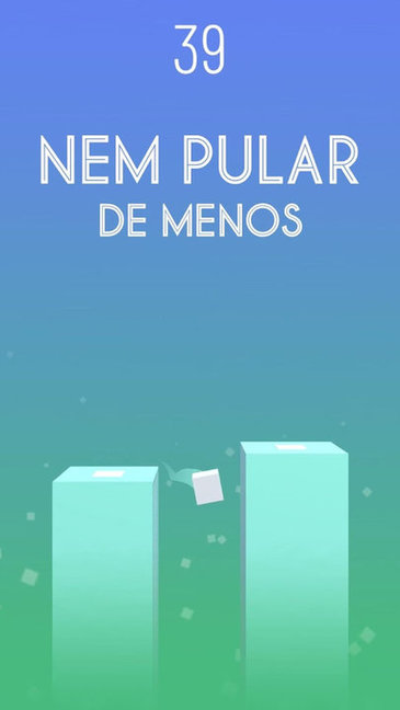 方塊跳一跳小游戲