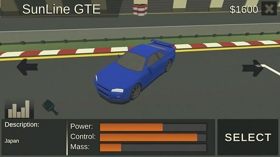 業(yè)余漂移賽車中文版 v0.3 安卓版 1