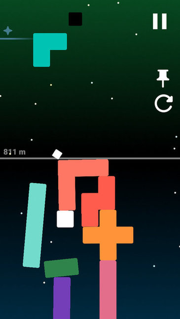 反向俄羅斯方塊游戲