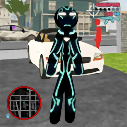 火柴人绳索霓虹英雄游戏