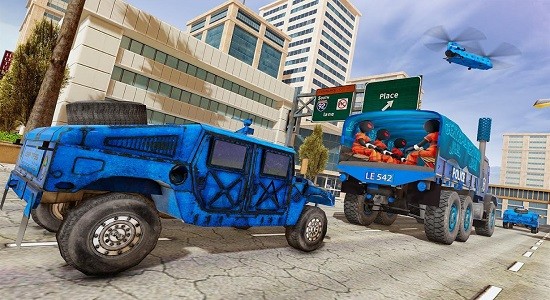 火柴人警察運(yùn)輸囚犯游戲