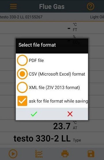 testo combustion app(煙氣分析儀) v2.08 安卓版 2