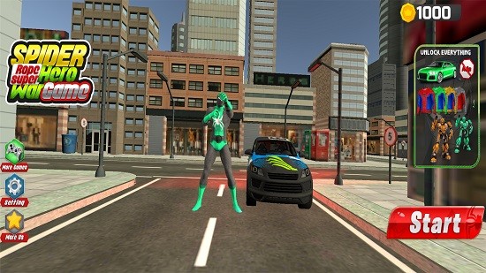 蜘蛛繩超級英雄游戲 v2.4 安卓版 1