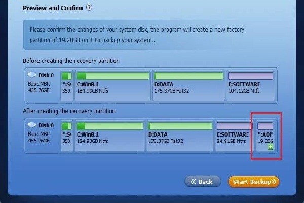 傲梅一鍵還原1.6.2 v1.6.2 pc版 3