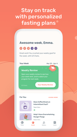 zero fasting tracker(禁食減肥app) v2.13.4 安卓版 1