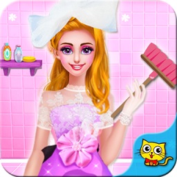 美麗的公主打掃衛(wèi)生