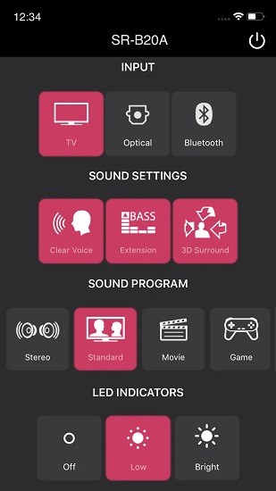 sound bar remote app(雅馬哈投音機) v1.20 安卓中文版 2
