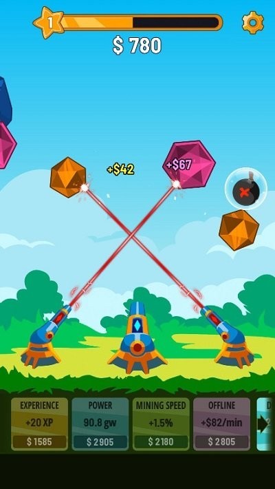 水晶大炮射擊游戲 水晶大炮射擊安卓版下載