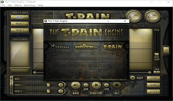 the t-pain engine(電音軟件) v1.02.311 官方pc版 1