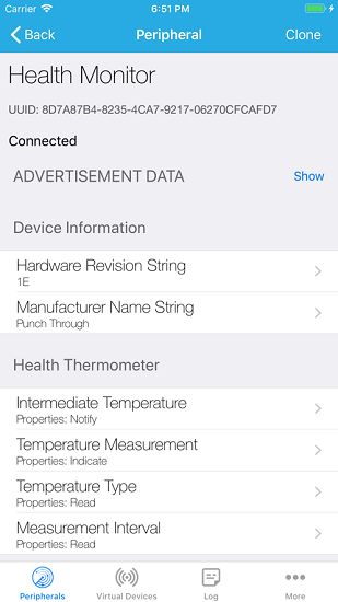 lightblue藍牙調試助手
