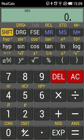 realcalc科學(xué)計(jì)算器 v2.3.1 安卓版 0