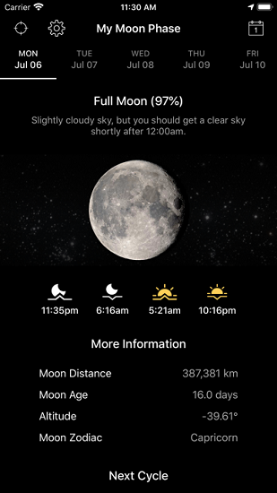 我的月相app(my moon phase pro) v3.3.1 安卓版 0