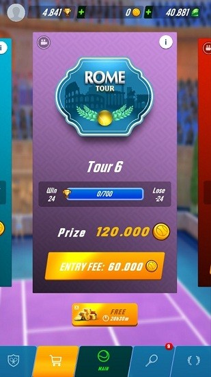 網(wǎng)球碰撞3D v1.0.0 安卓版 1