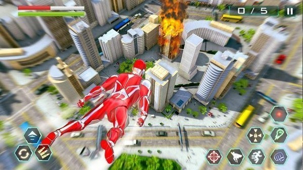 繩索英雄城市戰(zhàn)爭(zhēng)(Super Speed Rope Hero : Flying Superhero Games) v1.9 安卓版 0