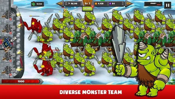 城堡防御怪物防御者游戲(Monster Defender) v4.1.8 安卓版 0