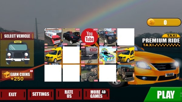 符號出租車模擬器游戲