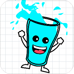 畫線水杯解謎游戲