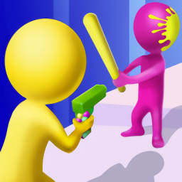 彩彈射擊英雄小游戲