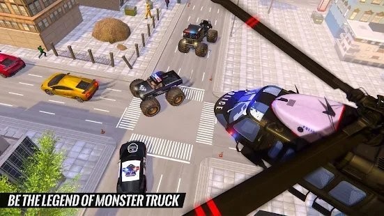 警車大佬追逐冒險(Police Monster Truck Chase) v1.1.20 安卓版 0