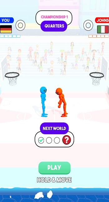 火柴人灌籃競技游戲