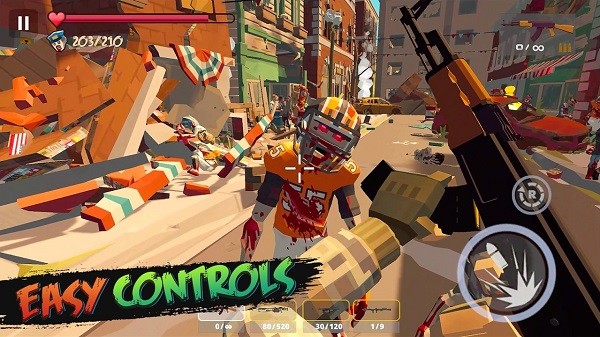 像素僵尸射擊游戲(zombie poly) v1.1.0 安卓版 0