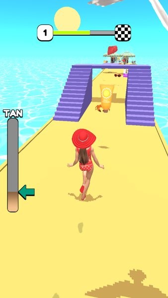 海灘女王跑酷游戲