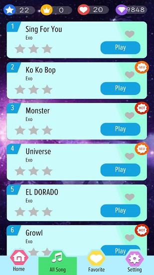 exopianotiles游戲安卓安裝包 v1.1 手機版 0