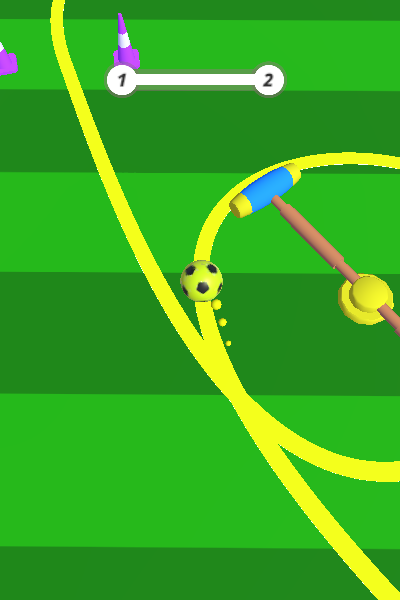 想進入球門的足球游戲