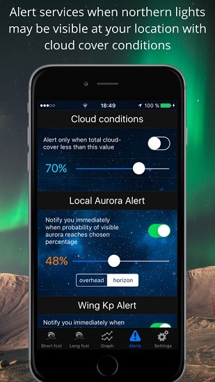 aurora alerts app(北極光預(yù)測(cè)) v2.7 安卓版 2