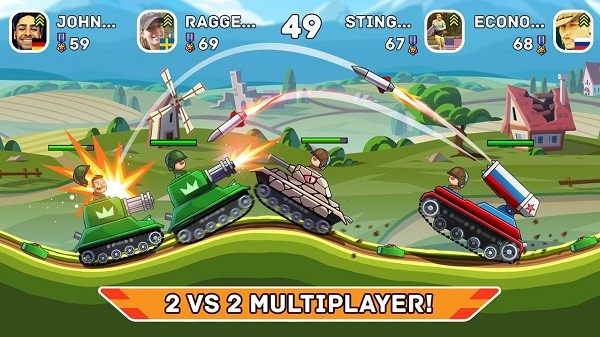 山地坦克大戰(zhàn)最新版(Hills of Steel) v6.5.1 安卓手機版 0