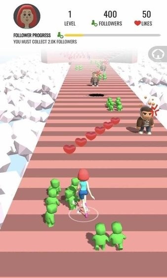 影響者酷跑游戲